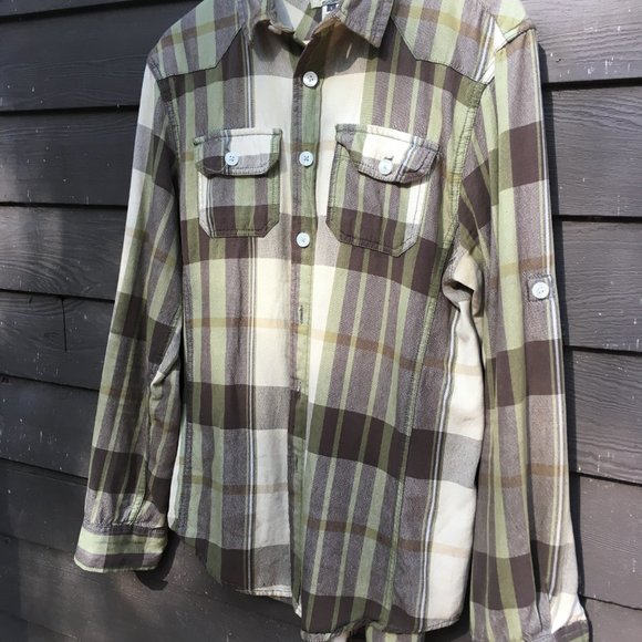 American Rag Western-style Plaid Button-up Sz S - Picture 3 of 5